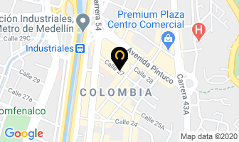 Mapa de Cortinas Nueva Era en Medellín