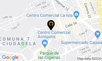 Mapa de Cortinas Stiven en Bucaramanga