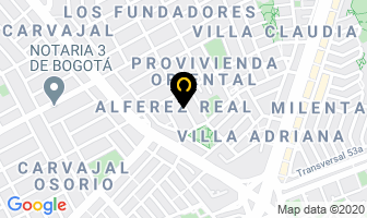 Mapa de Cosmetalicos Ltda. en Bogotá D.C
