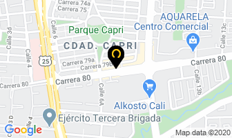 Mapa de Cosmeticos Amsterdam en Cali