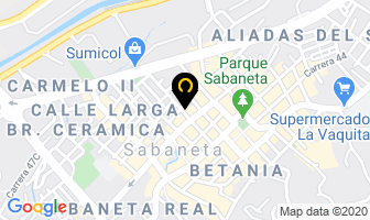 Mapa de Cosmeticos B Y M en Medellín