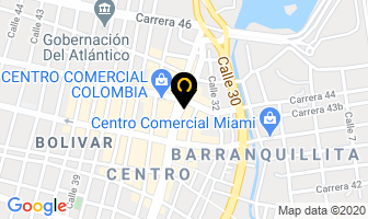 Mapa de Cosméticos Mi Bendición en Barranquilla