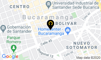 Mapa de Cosmeticos Santander en Bucaramanga