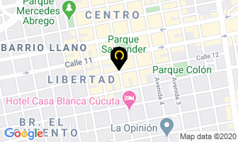 Mapa de Cosmeticos V'mary en Cúcuta