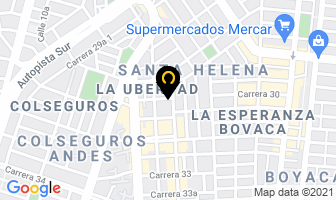 Mapa de Cosmetiquería Alba en Cali