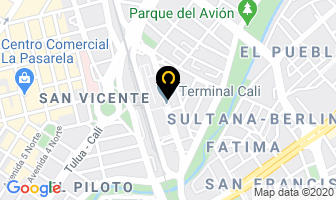 Mapa de Courier Urgencias Postales en Cali