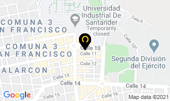 Mapa de Cpu Sistemas en Bucaramanga