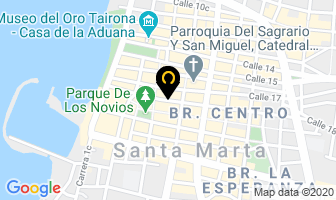 Mapa de Crab's Bar en Santa Marta