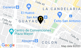 Mapa de Creacines Ajavi en Medellín