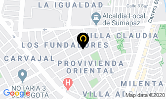 Mapa de Creaciones Artisticas Vidal en Bogotá D.C