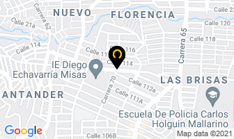 Mapa de Creaciones Beriza en Medellín