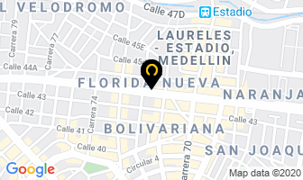 Mapa de Creaciones B.s.a en Medellín