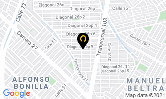 Mapa de Creaciones Dinastia en Cali