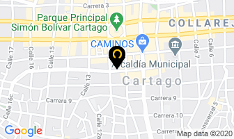 Mapa de Creaciones Edilbert en Cartago