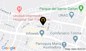 Mapa de Creaciones Libiam en Ibagué