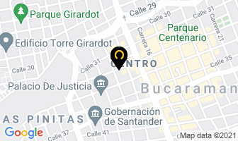 Mapa de Creaciones Libra en Bucaramanga
