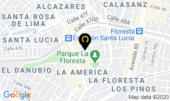 Mapa de Creaciones Lucite en Medellín