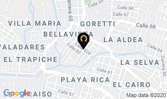 Mapa de Creaciones Lupper en Medellín