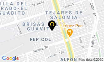 Mapa de Creaciones Maclau en Cali