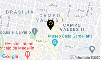 Mapa de Creaciones Mages en Medellín