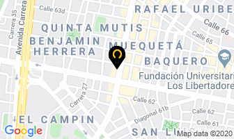 Mapa de Creaciones Mibra en Bogotá D.C