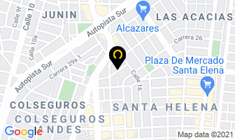 Mapa de Creaciones Moria en Cali