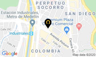 Mapa de Creaciones Niké en Medellín