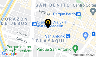Mapa de Creaciones Plotter en Medellín