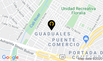 Mapa de Creaciones Rosmel en Cali