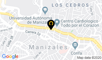 Mapa de Creaciones Ruby en Manizales