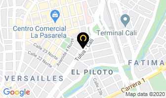 Mapa de Creaciones Samir Xavi en Cali