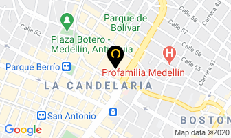 Mapa de Creaciones Sava en Medellín