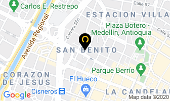 Mapa de Crearamos Ltda. en Medellín