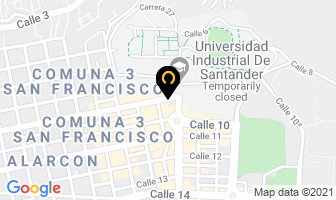 Mapa de Creative Adventures en Bucaramanga