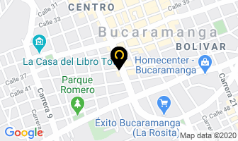 Mapa de Credi Maquinas en Bucaramanga
