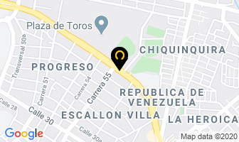 Mapa de Credialuminios Ltda. en Cartagena