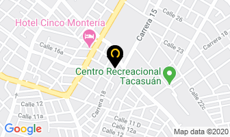 Mapa de Credialuminios Tabares S.a.s. en Montería