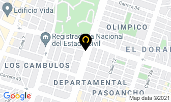 Mapa de Créditos Calima en Cali