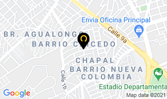 Mapa de Créditos Calvache en Pasto