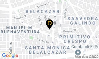 Mapa de Creditos Joandi en Cali