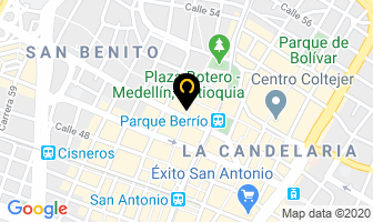 Mapa de Creditos Veracruz en Medellín