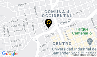 Mapa de Crema Amore en Bucaramanga