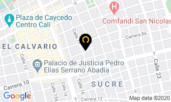 Mapa de Cremas Y Helados Jc en Cali