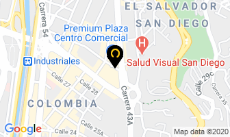 Mapa de Crepes & Green en Medellín