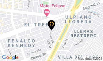 Mapa de Criadero Chiky en Cali