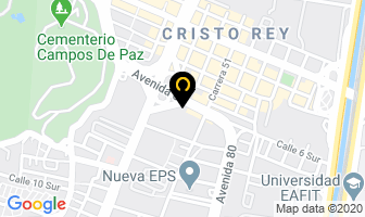 Mapa de Cristacryl en Medellín