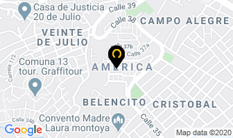 Mapa de Cristal Color en Medellín