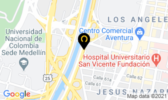 Mapa de Cristal White en Medellín