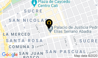 Mapa de Cristaleria Exito en Cali