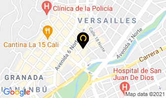 Mapa de Cristales Arita Sas en Cali